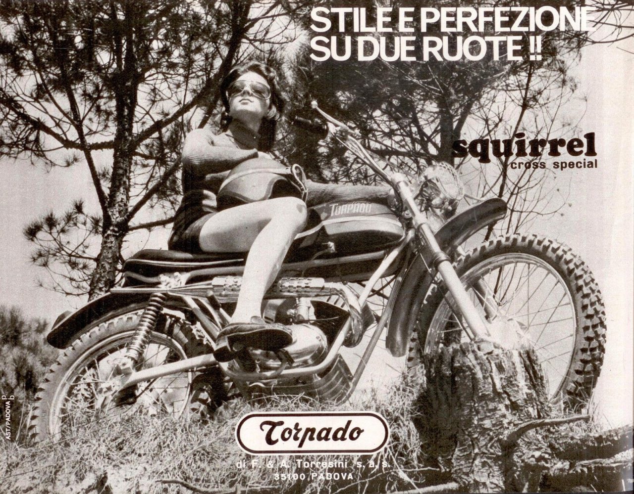 Publicité moto écureuil torpado années 70
