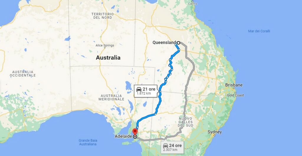 Google Maps suit : coincé dans le désert australien pendant 48 heures
