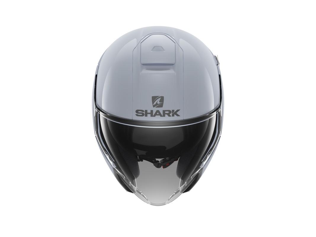 Casques Shark Blanc Argent Brillant
