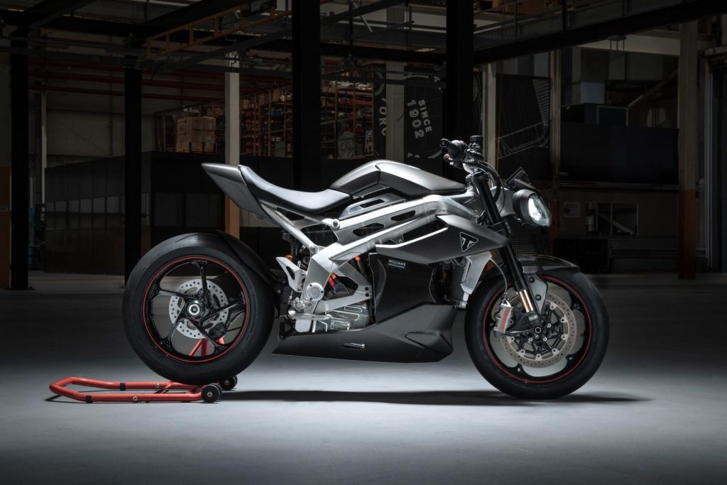Aperçu Triumph TE-1: prototype à partir duquel naîtront les motos électriques britanniques du futur