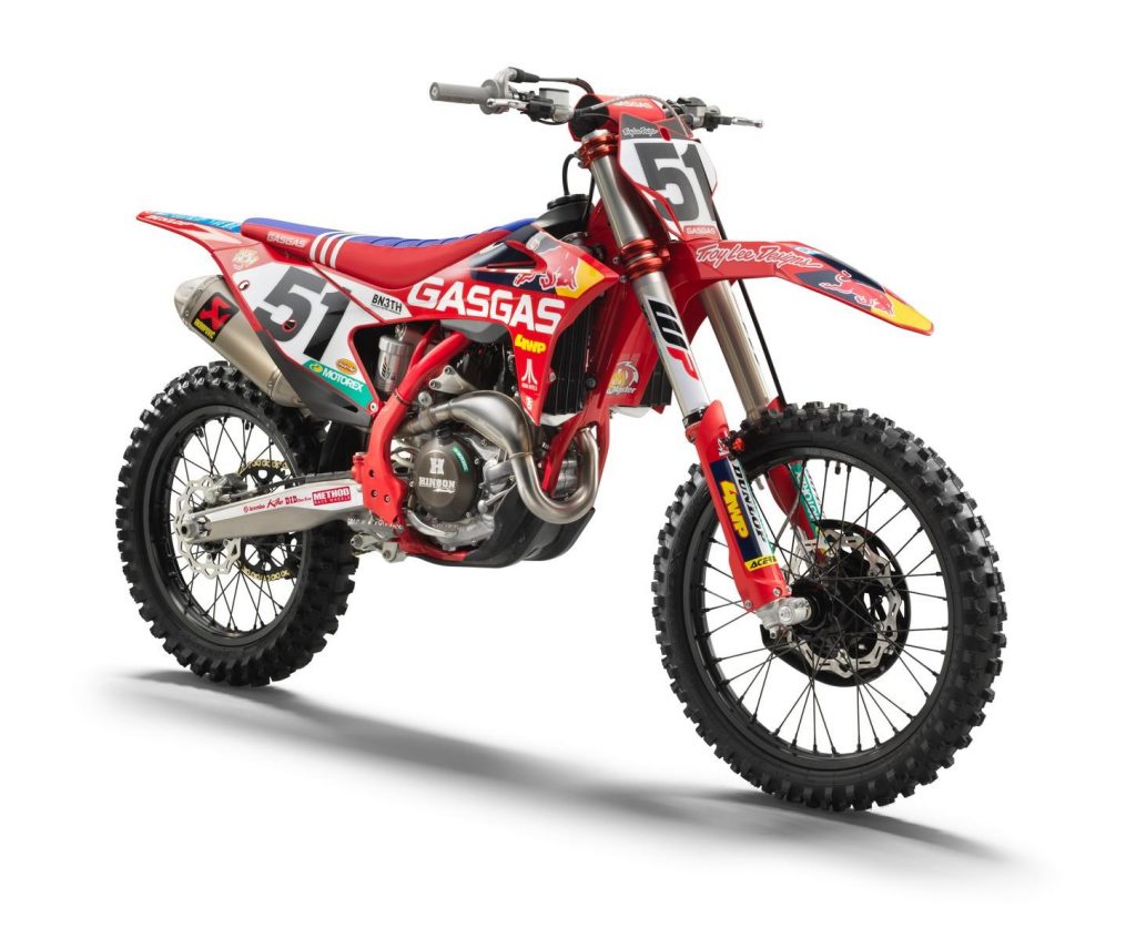 GasGas MC 450F Troy Lee Designs 2022: des vélos de motocross pour se sentir comme Justin Barcia