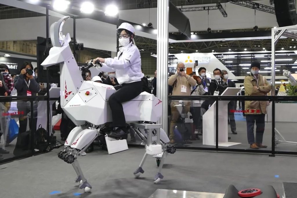 Kawasaki a dévoilé un robot quadrupède qui passe partout