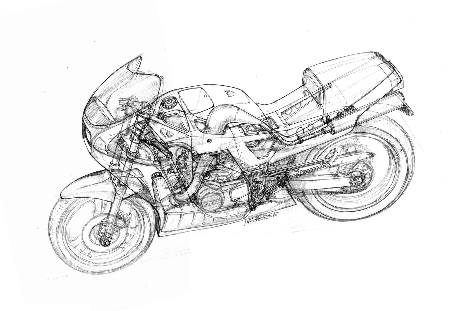 Gilera KK 125 design par Luciano Marabese