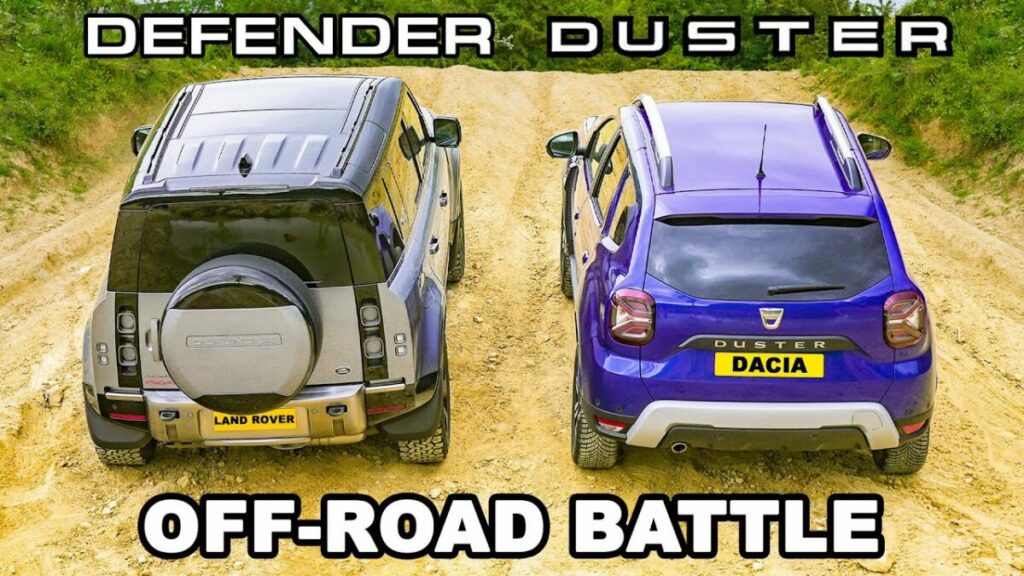 Dacia Duster défie Land Rover Defender off road : qui gagne ?