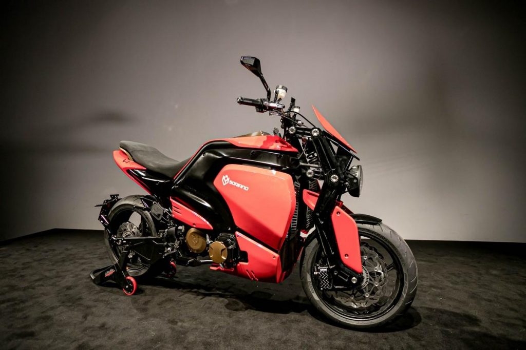 Motos électriques Soriano Giaguaro: V1S et V1R, le nouveau nu