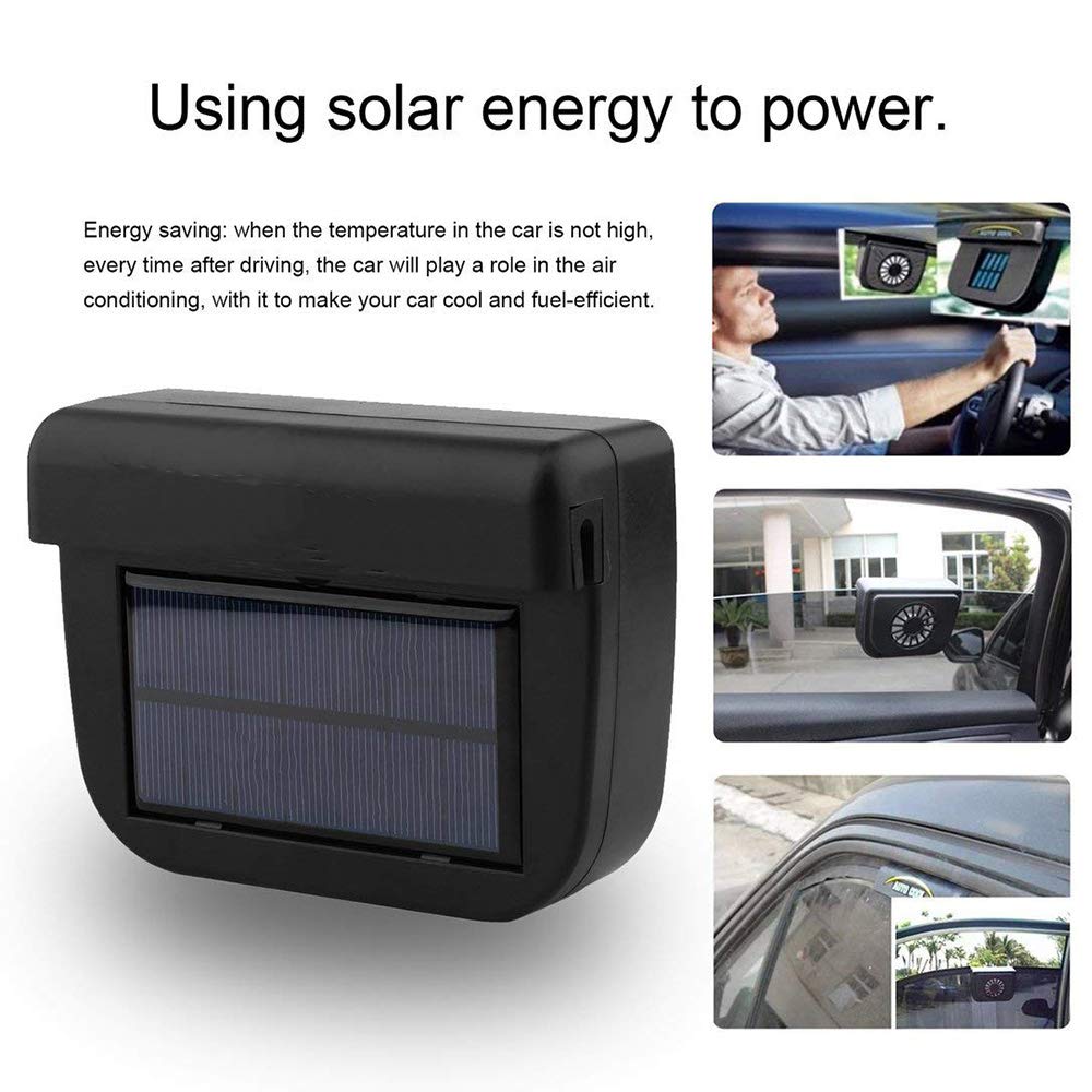 Ventilateur de fenêtre de voiture solaire