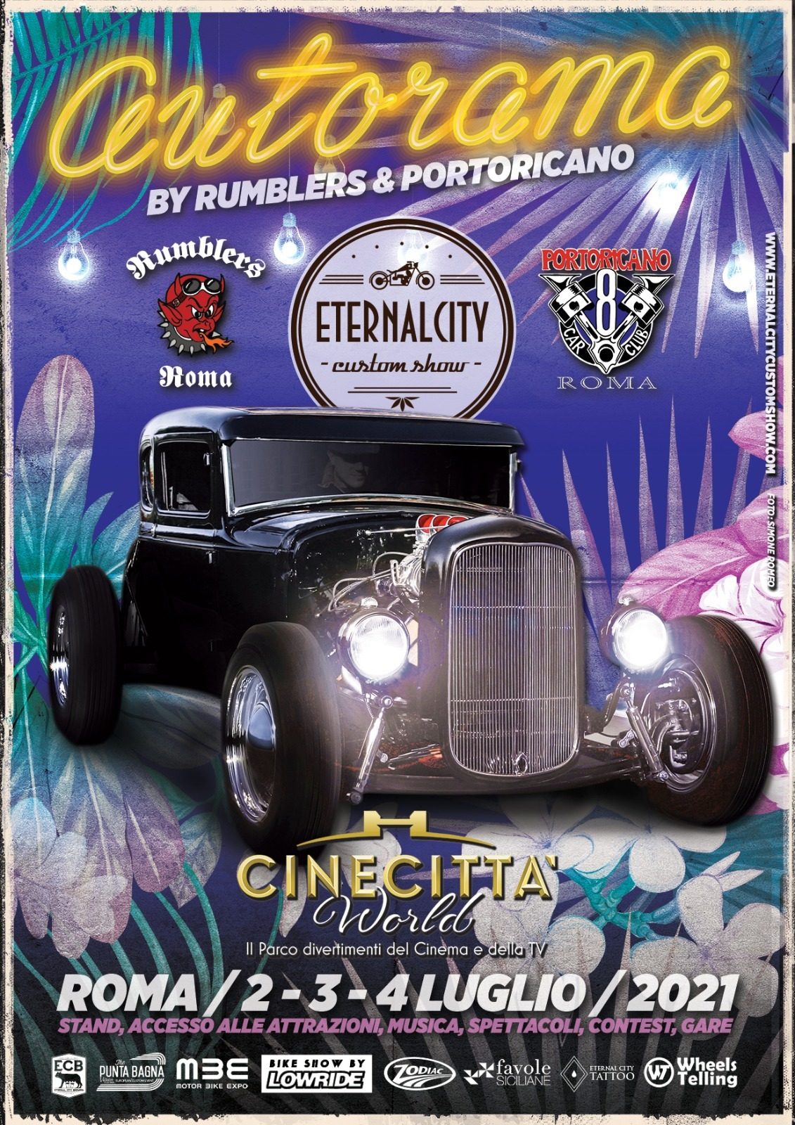 Affiche Eternal City Motorcycle Custom Show 2021 Autorama