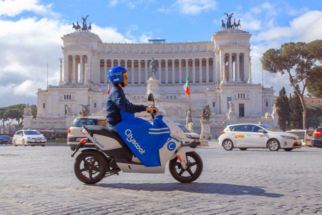 Cityscoot Rome : les scooters électriques arrivent dans la ville éternelle