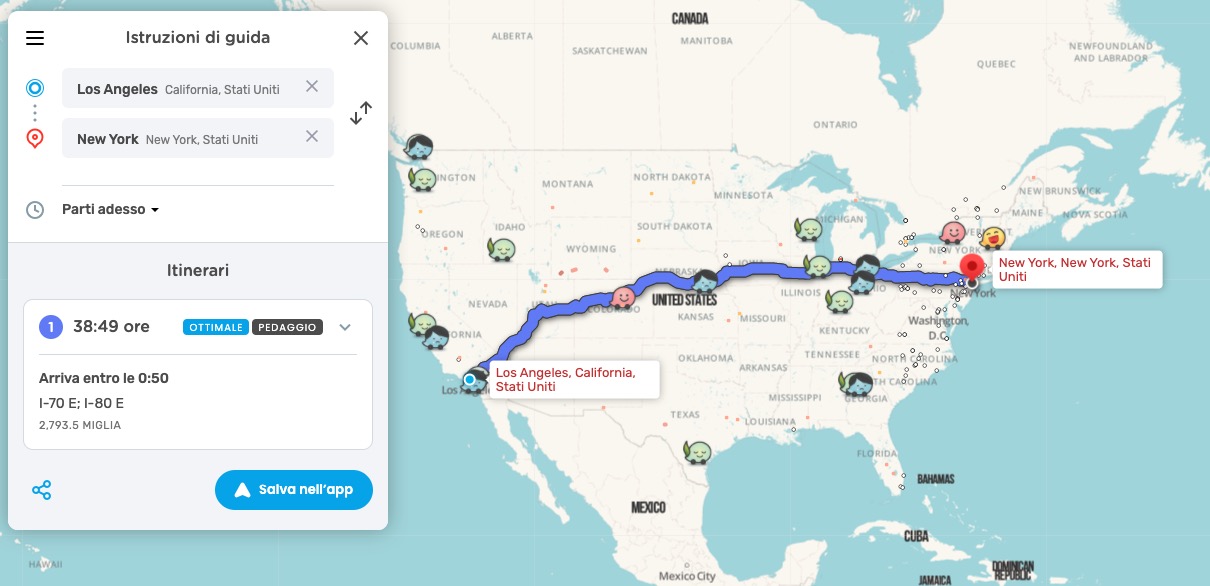 waze carte en direct