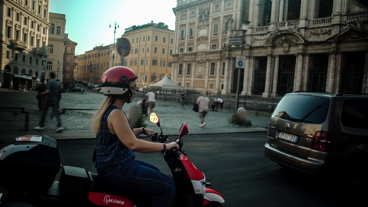Acciona scooter partage Rome
