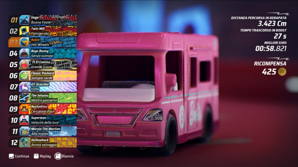 J'ai joué à Hotwheels Unleashed avec le camping-car de Barbie et d'autres icônes de la culture pop
