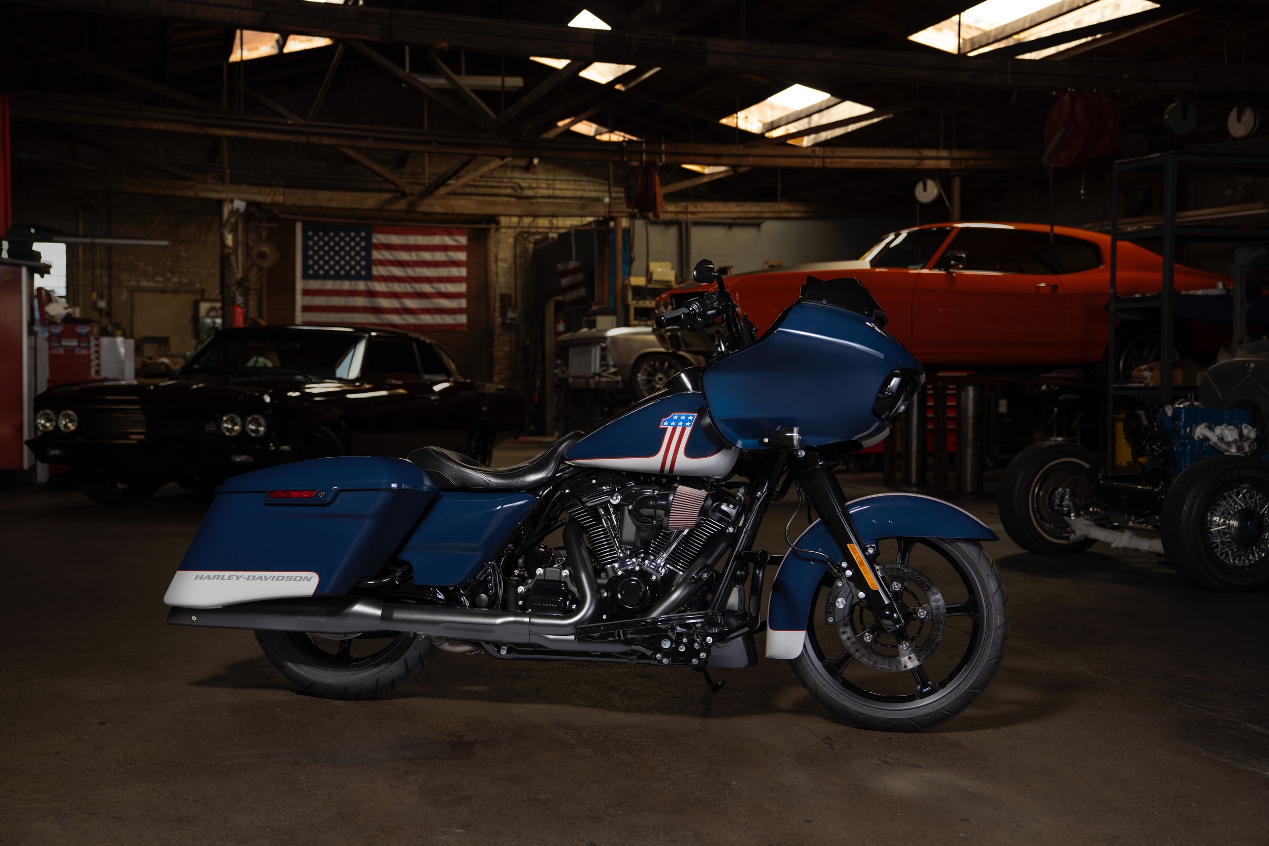 Harley-Davidson Road Glide Special 2020 Billard Bleu - Stone Washed White