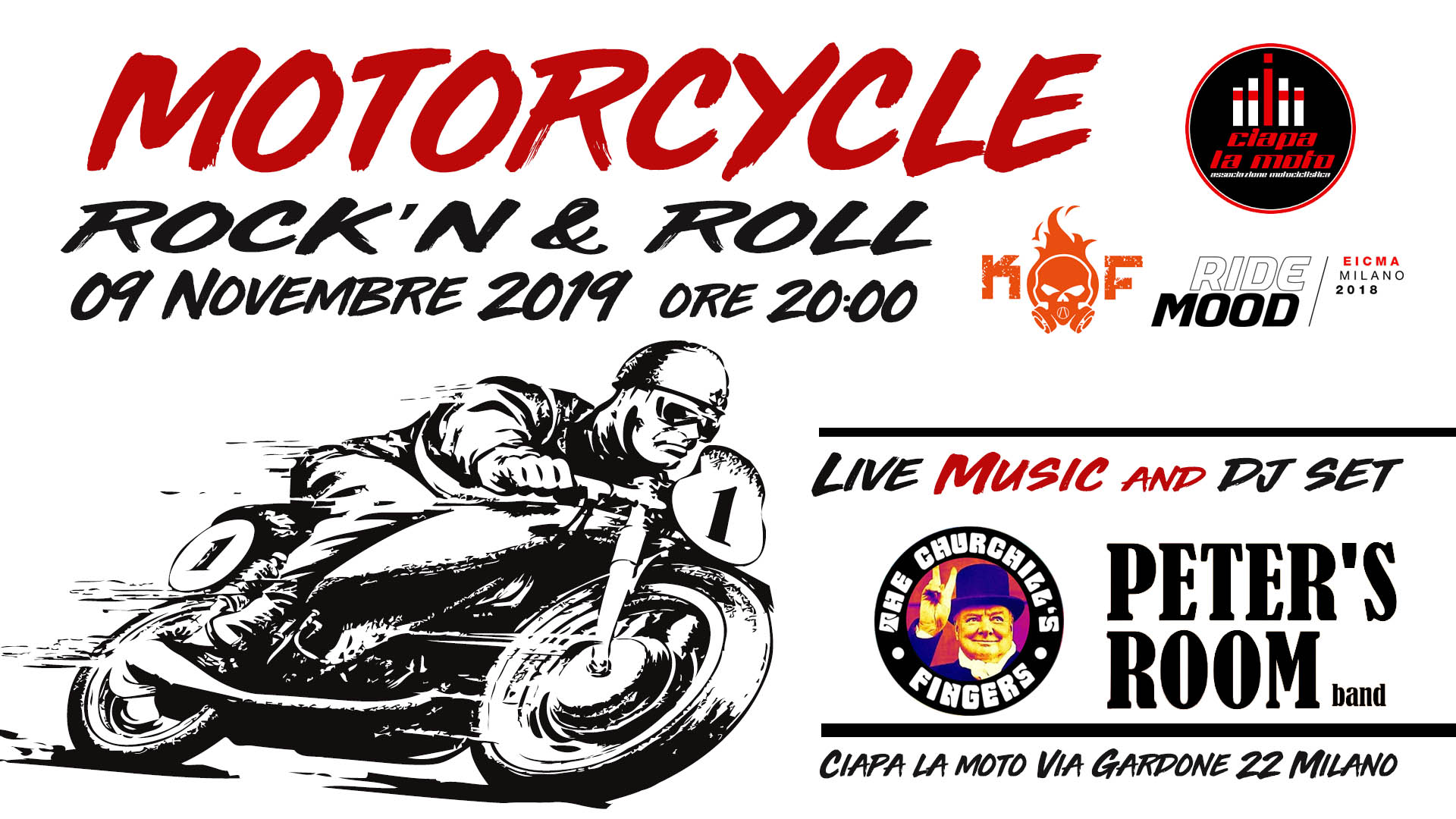 Affiche Moto et Rock'n Roll 2019
