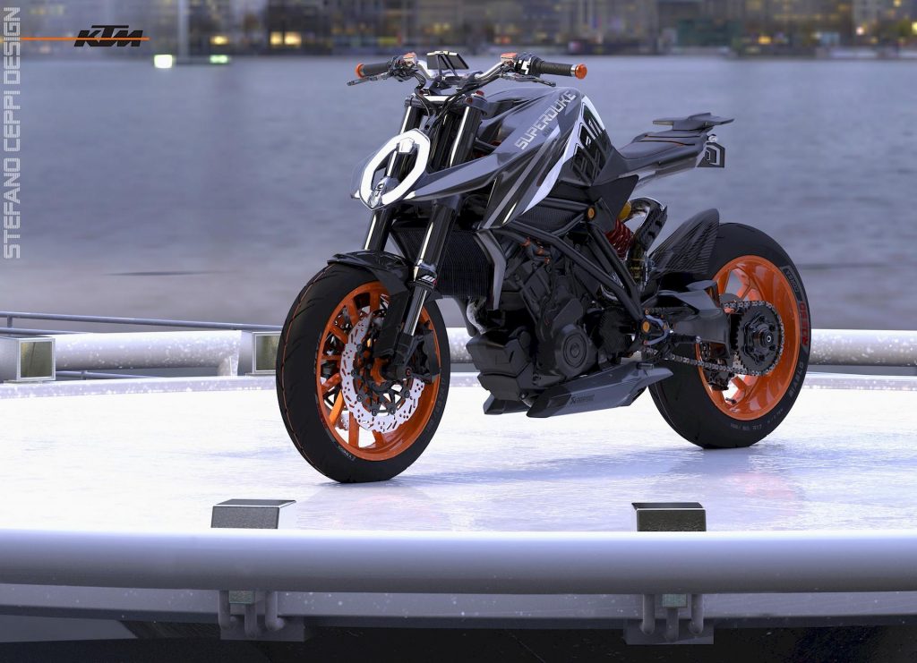 KTM 1290 Super Duke : Concept créé par le designer italien Stefano Ceppi