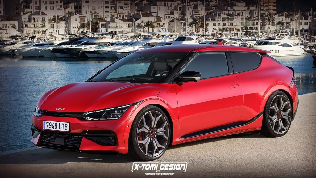 Le rendu de la Kia EV6 3 portes la rend encore plus sportive