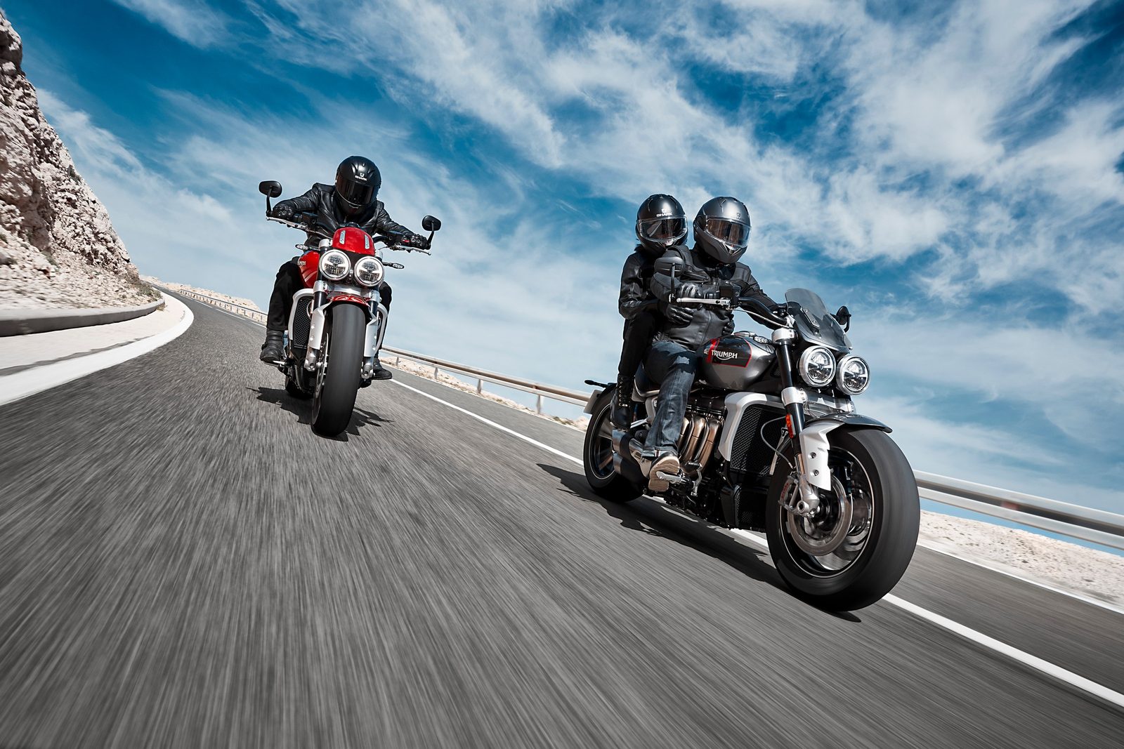 Triumph Rocket 3R et GT