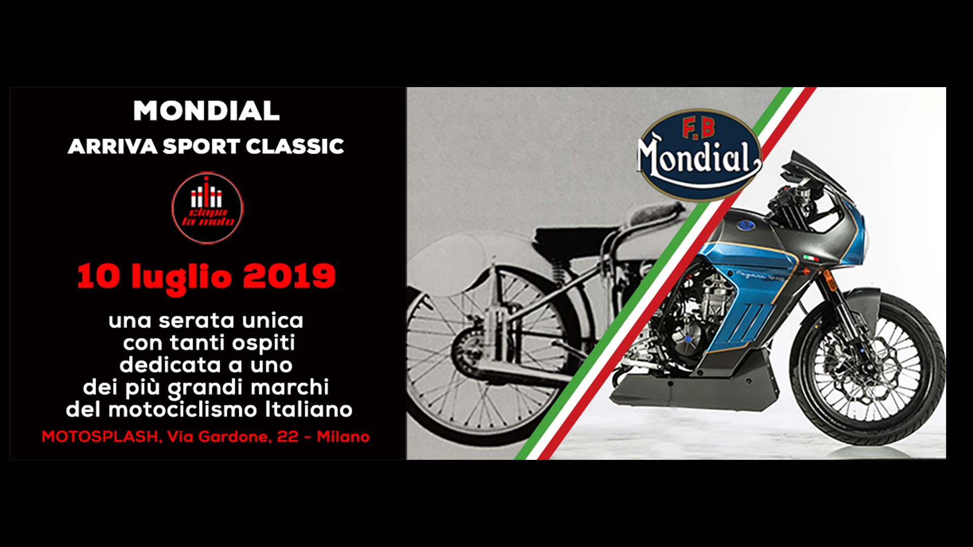 Affiche Grande Italia Sur Deux Roues