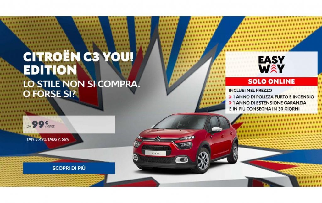 Citroën C3YOU ! est en vente en ligne en promo pour 14 800 €