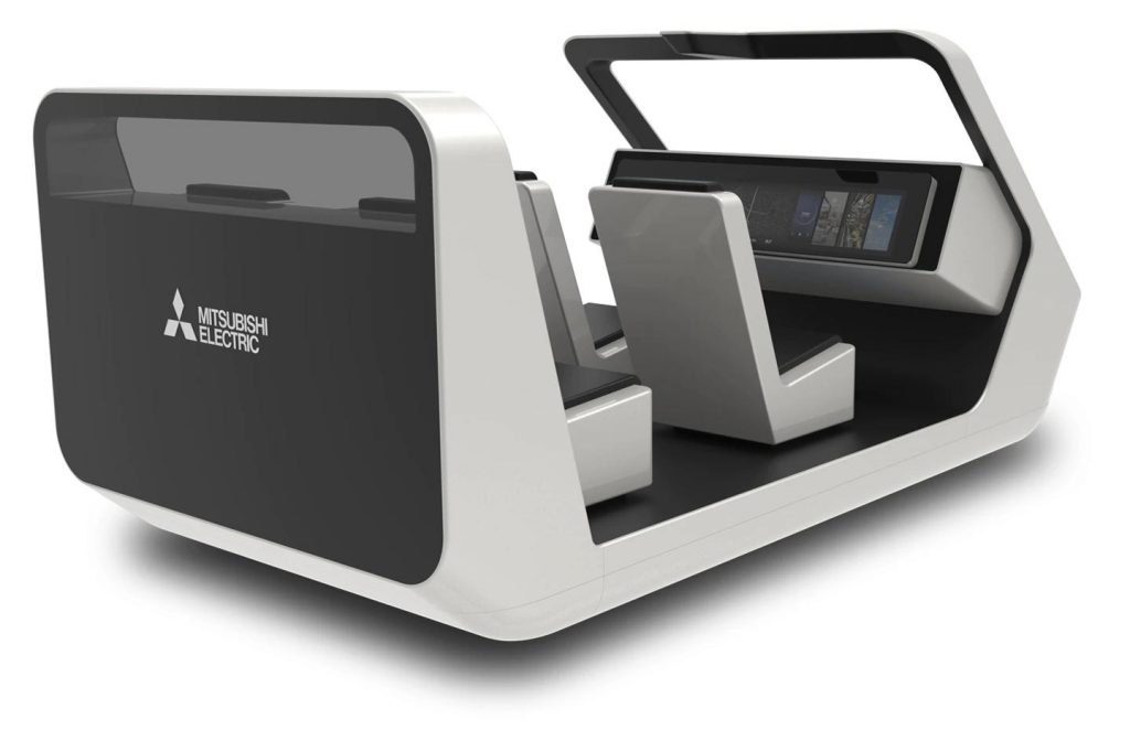 Mitsubishi Emirai xS Drive surveille le conducteur, les passagers et la route