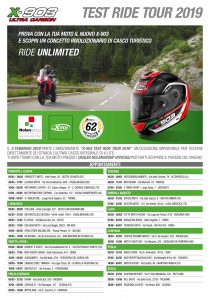 Calendrier X-903 TEST RIDE TOUR 2019