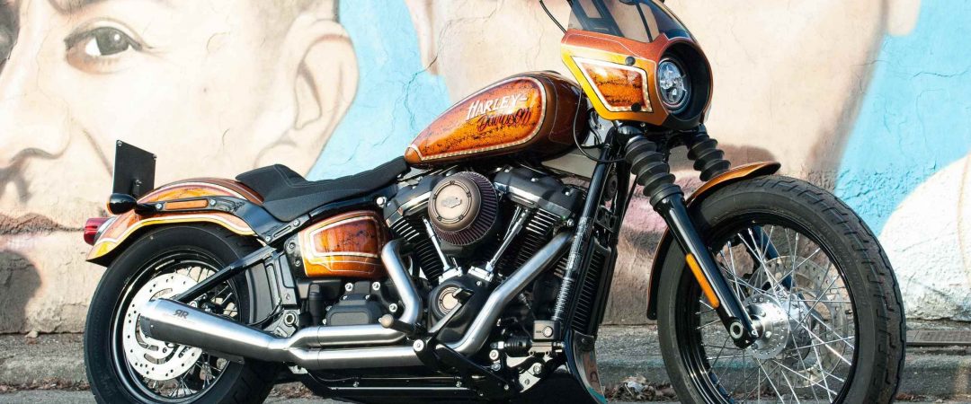 La Harley-Davidson Softail Street de Max Pezzali Bob la Jolla