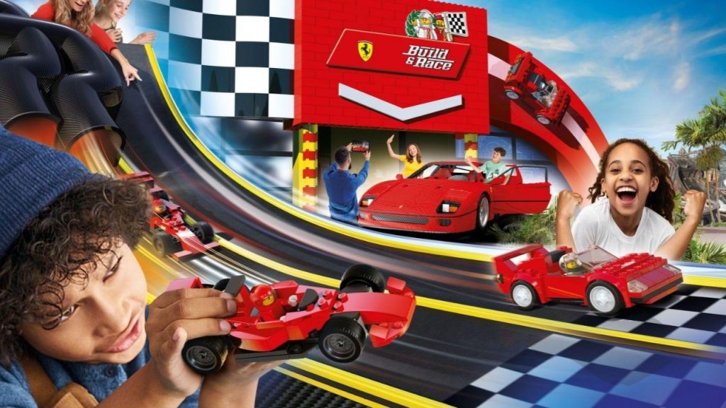 Lego Ferrari Build and Race : une Ferrari F40 grandeur nature au Legoland California Resort