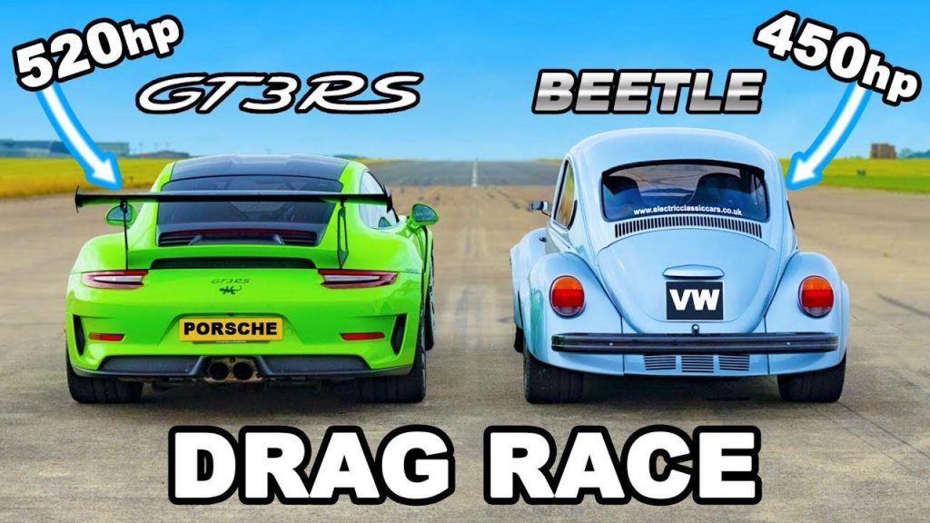 Une Coccinelle à moteur Tesla défie une Porsche 911 GT3 RS : qui gagne ?