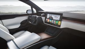 Rendu de restylage intérieur Tesla Model X
