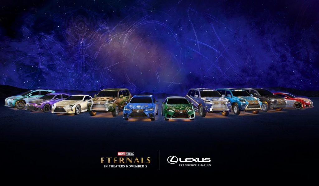 Lexus Eternals Marvel Studios : les véhicules customisés des nouveaux super-héros