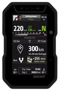 Système de navigation pas à pas Ducati DesertX 2023 (1)