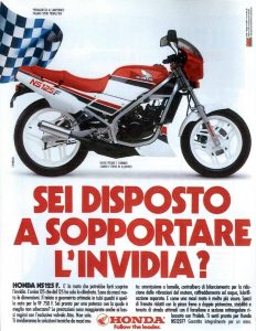 Publicité Honda NS 125 F 1987 Publicité Honda NS 125 F 1987