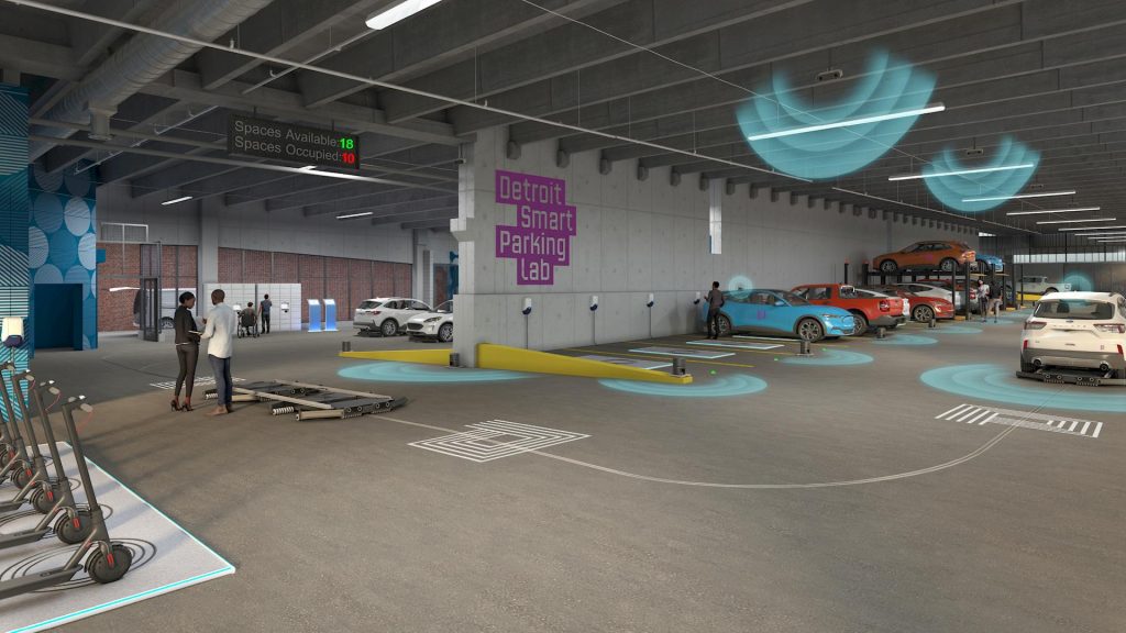 Detroit Smart Parking Lab est le parking qui recharge automatiquement la voiture électrique lorsqu'elle est garée