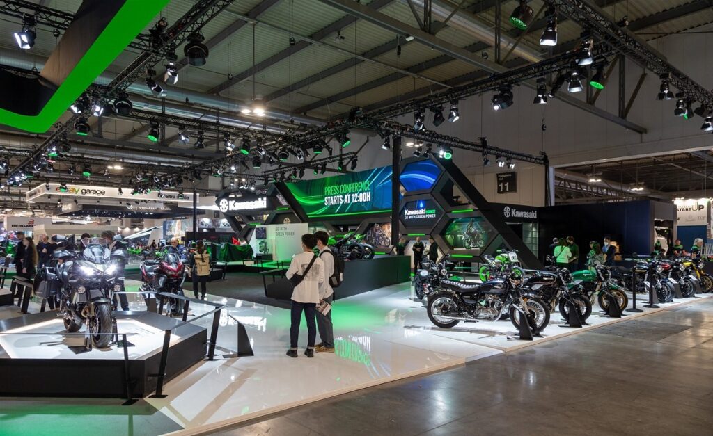 Kawasaki se concentre sur l'hybride, l'électrique et l'hydrogène à l'Eicma 2022