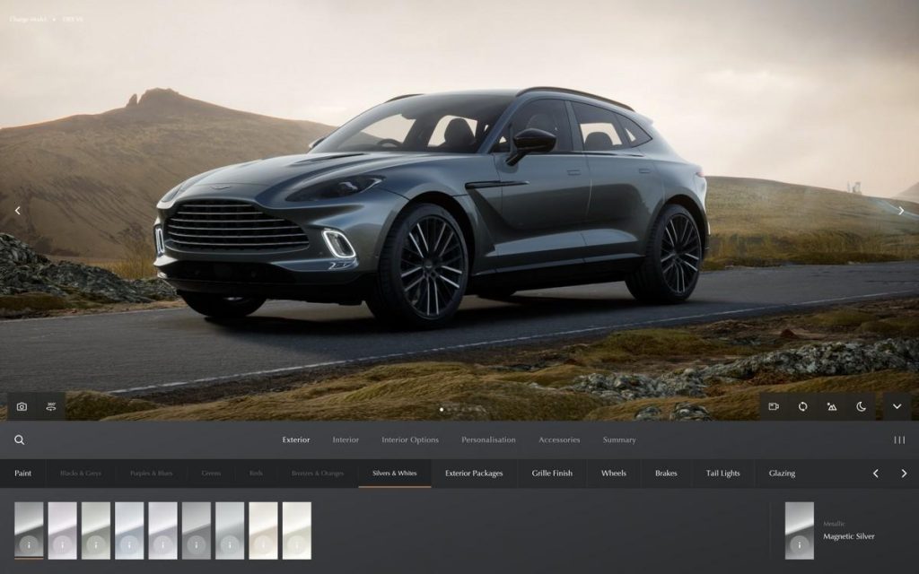 Nouveau configurateur en ligne Aston Martin : la suite complète de personnalisation