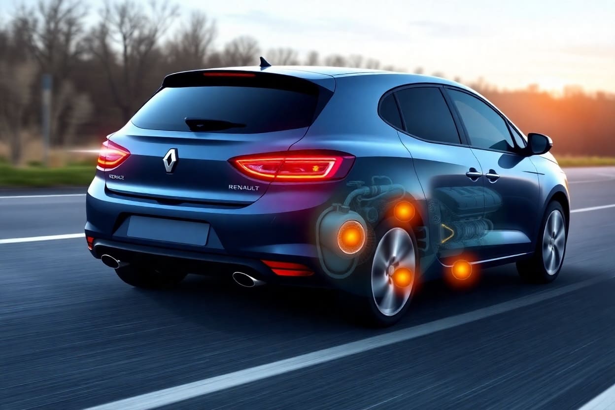 Alerte risque casse moteur sur Renault Mégane 3 avec voyant stop allumé