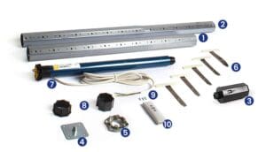 Kit moteur Somfy RTS complet pour moderniser un volet roulant facilement