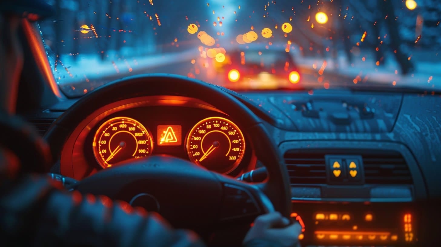 Voyant ESP allumé et perte de puissance sur le tableau de bord d'une voiture moderne