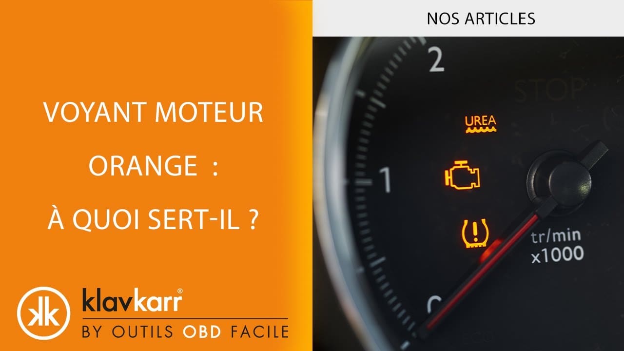 Voyant orange point d'exclamation