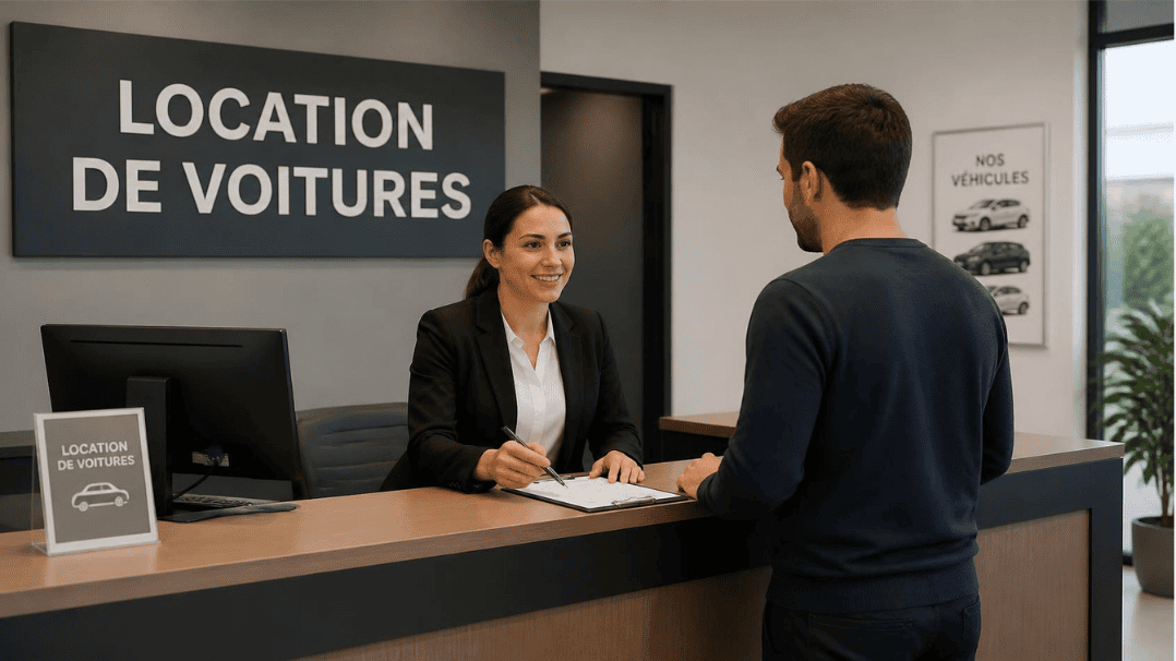 agence de location de voiture au guichet