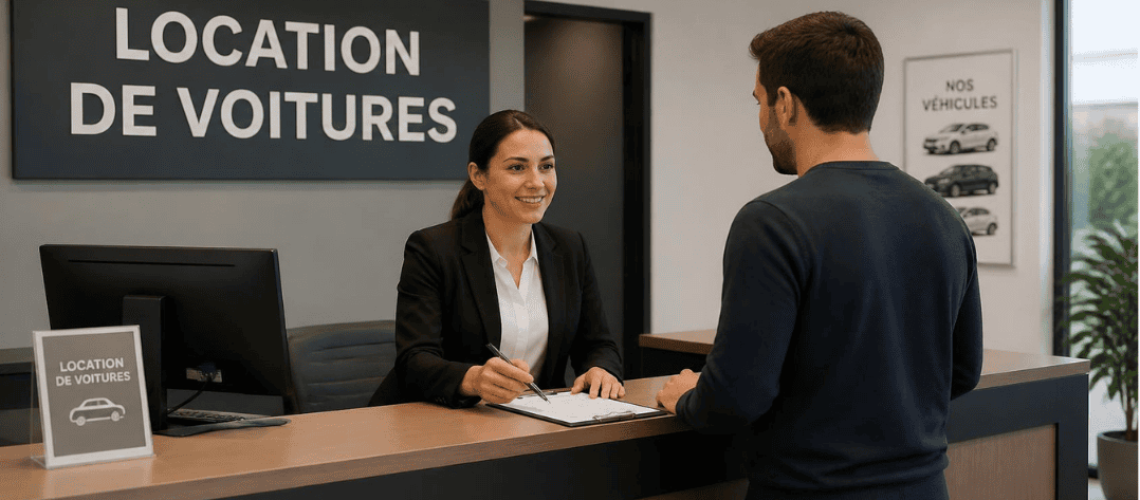 agence de location de voiture au guichet