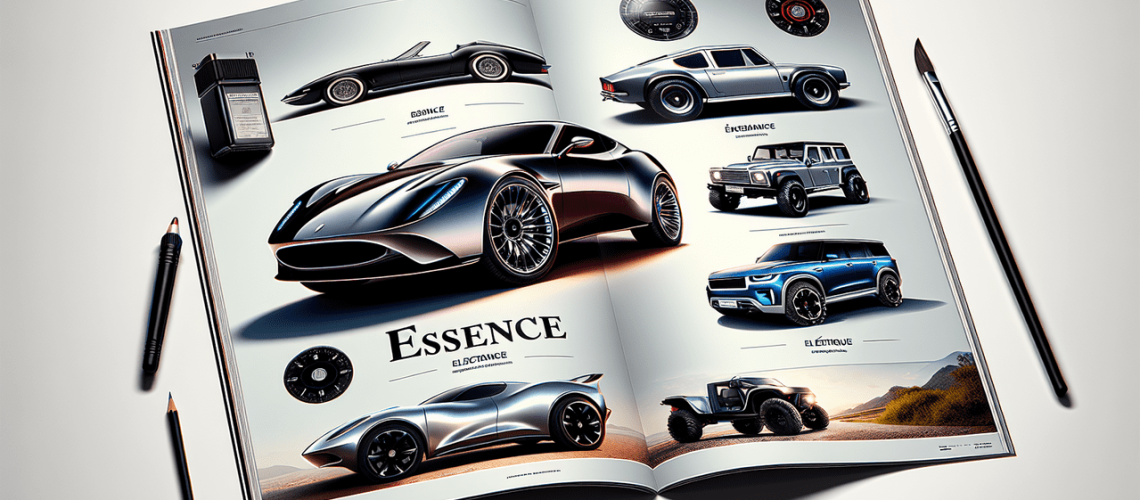 Modèles de voiture : Essence, Élégance, Évasion, Électrique, distincts et élégants.