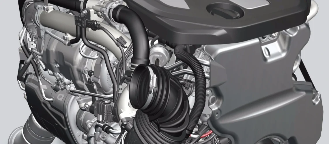 Gros plan sur un moteur BMW moderne illustrant la fiabilité des blocs récents