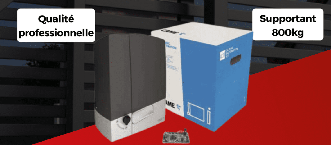 Kit moteur Came puissant pour portail coulissant jusqu'à 800 kg