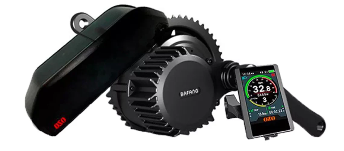 Kit moteur pédalier 1000W avec batterie intégré pour électrifier son vélo