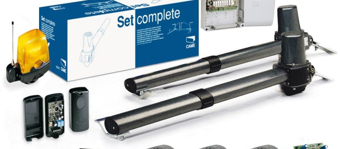 Motorisation pour portail battant Came Krono installée sur pilier