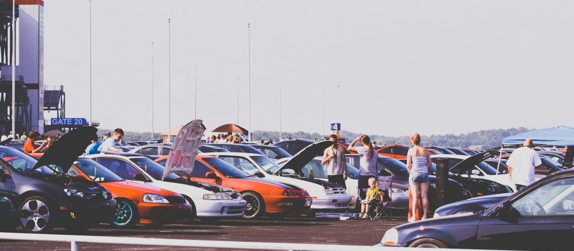 assorted cars on parking area