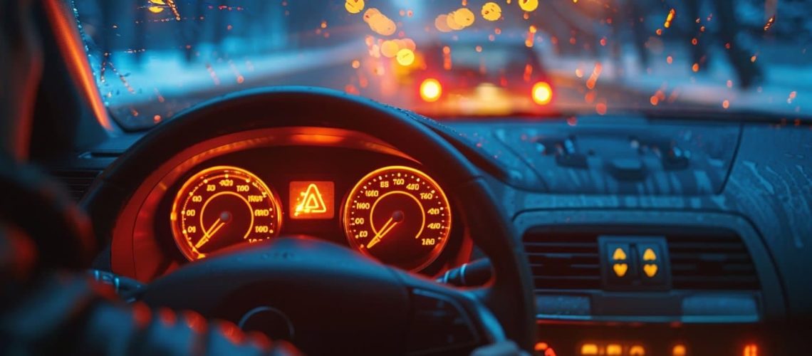 Voyant ESP allumé et perte de puissance sur le tableau de bord d'une voiture moderne