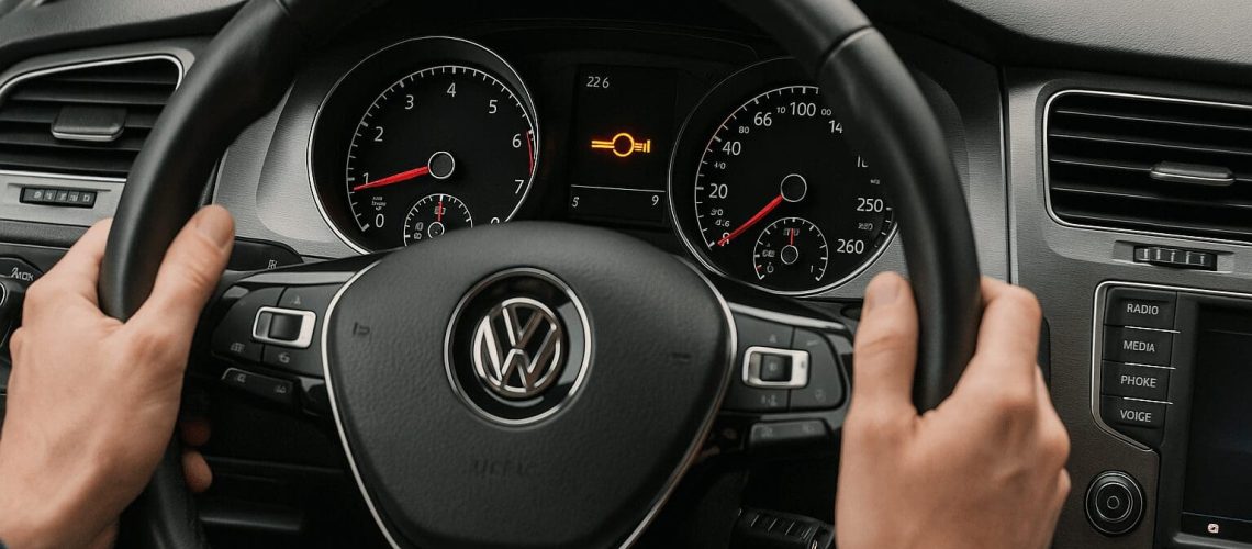 Voyant de préchauffage clignotant sur tableau de bord VW avec perte de puissance moteur