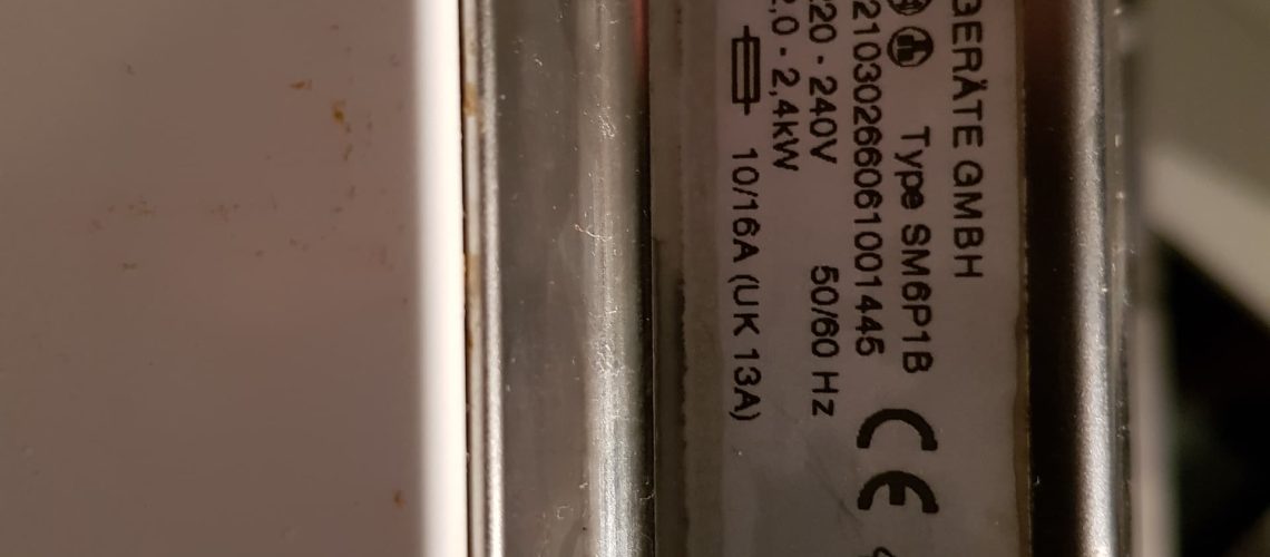 Voyant robinet fermé actif sur lave-vaisselle Bosch