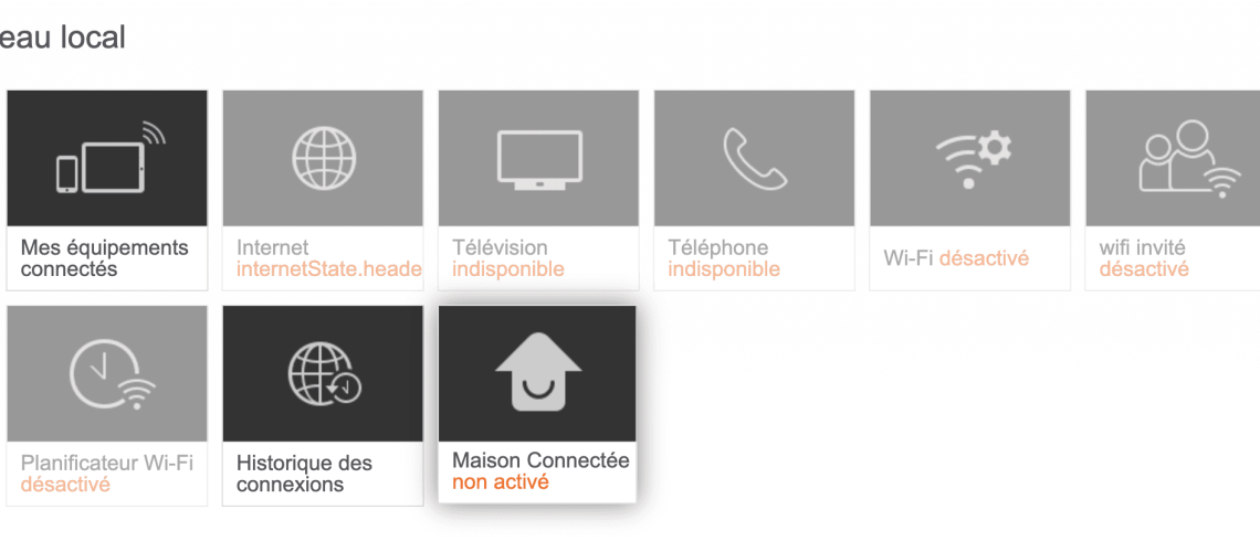 Voyants clignotants sur une Livebox 5 nécessitant un diagnostic